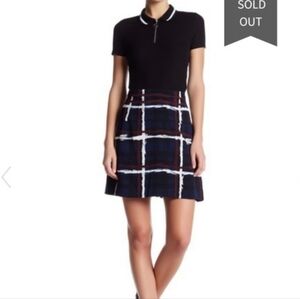 Marc By Marc Jacobs Plaid Print Lined Skirt